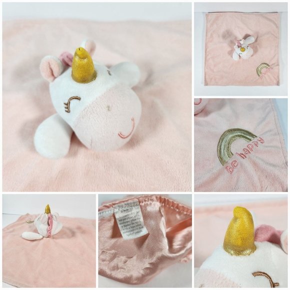 Mixed Lot 2 Lovey Security Blanket Baby Starters Taggies Plush Rattle Crib Toy - Picture 7 of 16